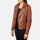 Flashback Brown Leather Jacke